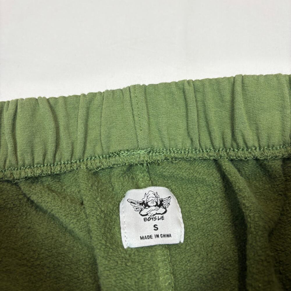 Boys Lie Angel Psychic V2 Sweatpants Olive Women's Small Loungewear Y2K - Picture 6 of 13